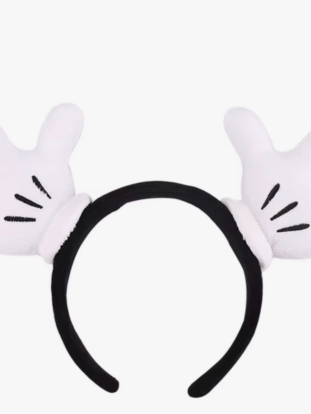 Headband with White and black Mickey Cartoon Glove Ears for Kids